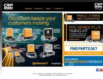 Contibelts.com(Continental Contitech) Screenshot