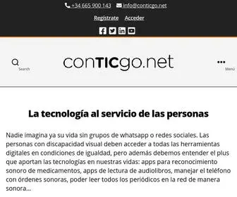 ConticGo.net(Plataforma de formación en tiflotecnología para personas con discapacidad visual) Screenshot