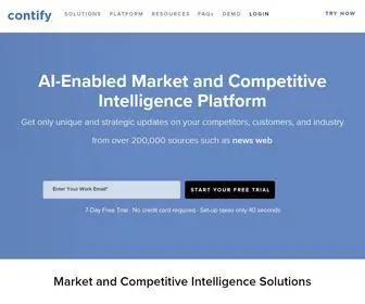 Contify.com(Market Intelligence Platform) Screenshot