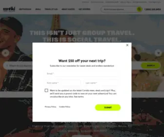 Contiki.com(Group Travel & Adventure Holidays) Screenshot