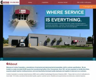 Continedbe.com(Contine Corporation) Screenshot