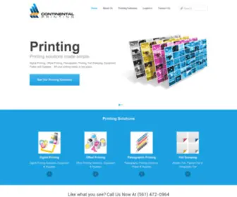 Continental-Printing.com(Continental Printing) Screenshot