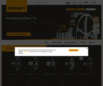 Continental-Tyres.co.za(Continental Tyres) Screenshot
