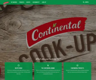 Continental.com.au(Recipes, Meal Inspiration & Cooking Ideas) Screenshot