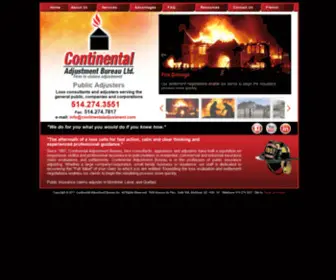 Continentaladjustment.com(Public adjusters) Screenshot