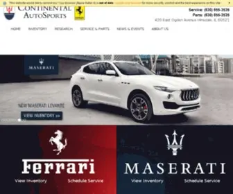 Continentalautosports.com Screenshot