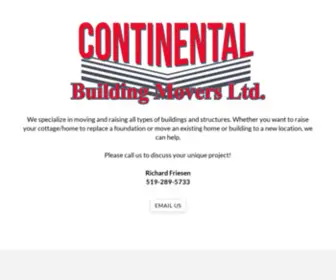 Continentalbuildingmovers.com(Continental Building Movers) Screenshot