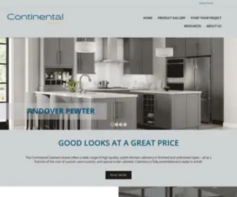 Continentalcabinetry.com(Experience The Continental Difference) Screenshot