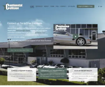Continentalcollisioncenter.com(Continental Collision in Austin) Screenshot