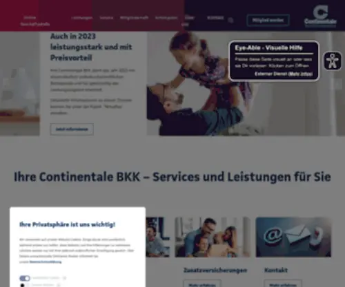 Continentale-BKK.de(Continentale BKK) Screenshot