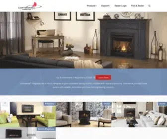 Continentalfireplaces.com(Continental Fireplaces Official Website) Screenshot