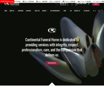 Continentalfuneralhome.com(Funeral Services in California) Screenshot