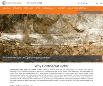 Continentalgold.com(Continental Gold) Screenshot