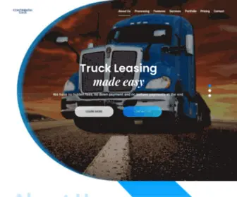 Continentallease.com(Truck Leasing) Screenshot