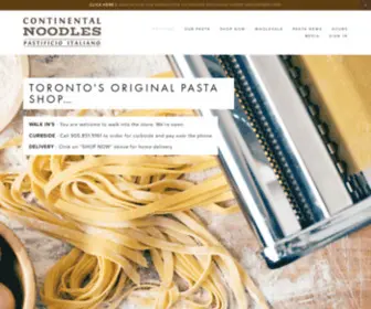 Continentalnoodles.com(Continental Noodles) Screenshot