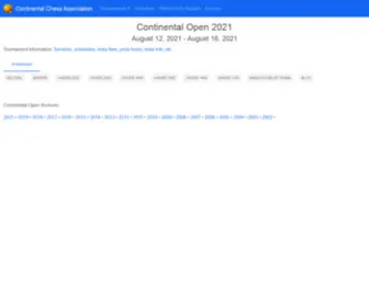 Continentalopen.com(Continental Openresults) Screenshot