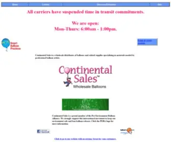 Continentalsales.net(Continental Sales) Screenshot