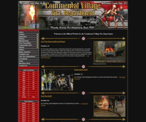 Continentalvillagefd.org(Continental Village Fire Department) Screenshot