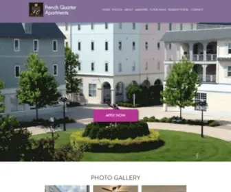 Continentfrenchquarter.com(French Quarter Apartments) Screenshot
