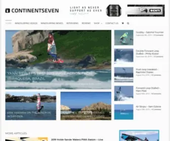 Continentseven.com(Windsurfing Continentseven) Screenshot