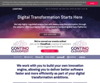 Contino.io(Global Transformation Consultancy) Screenshot