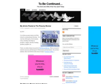 Continuationism.com(To Be Continued) Screenshot