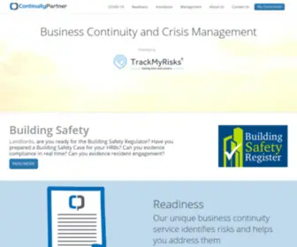 Continuitypartner.com(A fully managed Business Continuity and Crisis Management Service) Screenshot