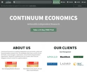 Continuumeconomics.com(Independent Macroeconomic Research and Financial Markets Insight) Screenshot