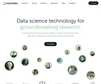 Continuum.io(The World's Most Popular Data Science Platform) Screenshot