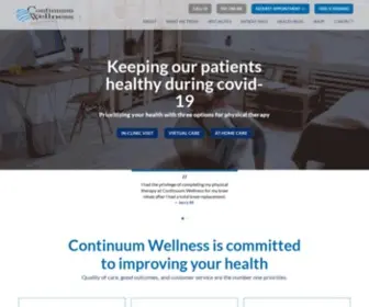 Continuumwellness.com(Physical Therapy Apache Junction) Screenshot