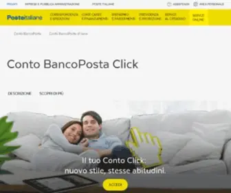 Contobancopostaclick.it(ContoBancoPosta click) Screenshot