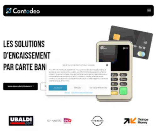 Contodeo.com(Paiement par carte bancaire en ligne ou en mobilité) Screenshot