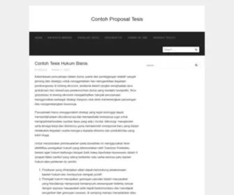 Contohproposaltesis.com(Contoh Proposal Tesis) Screenshot