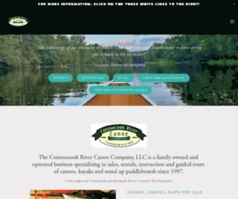 Contoocookcanoe.com(Contoocook River Canoe Company) Screenshot