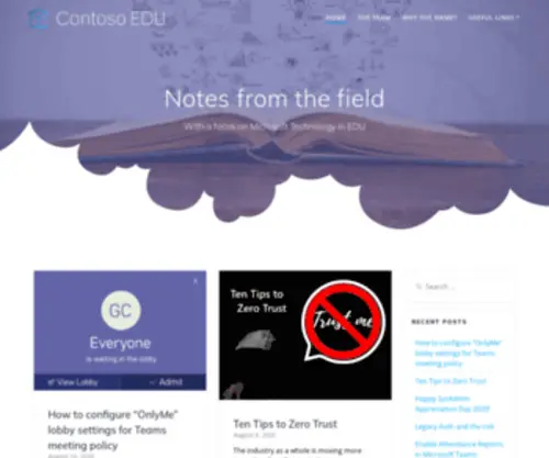Contosoedu.com(Contoso EDU) Screenshot