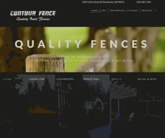 Contourfence.com(Quality Residential and Commercial Fences) Screenshot