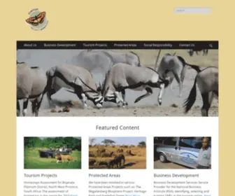 Contourprojects.co.za(Conservation and Tourism Development Consultants and Project Managers) Screenshot