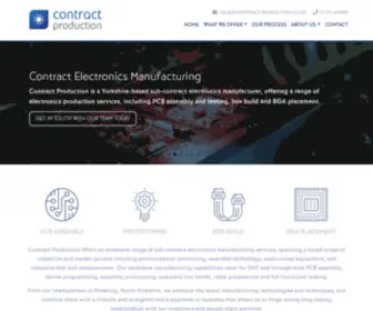 Contract-Production.co.uk(Contract Electronics Manufacturing UK) Screenshot