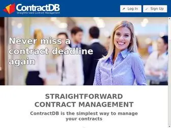 Contractdb.com(Straightforward Contract Management) Screenshot