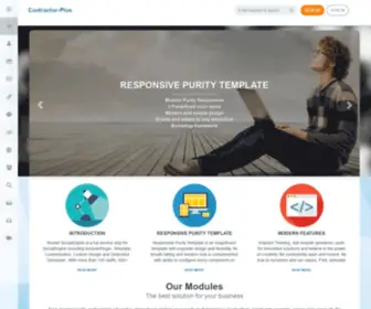 Contractor-Plus.us(Landing Page) Screenshot