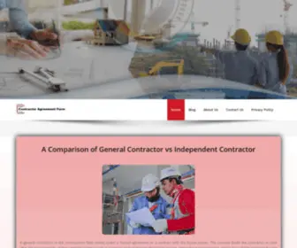 Contractoragreementform.com(Contractor Agreement Forms) Screenshot