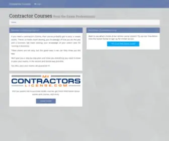 Contractorcourses.com(Contractor Courses) Screenshot