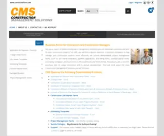 Contractorform.net(Construction Management Solutions) Screenshot