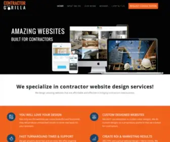 Contractorgorilla.com(Amazing Contractor Website Design & Marketing Services) Screenshot