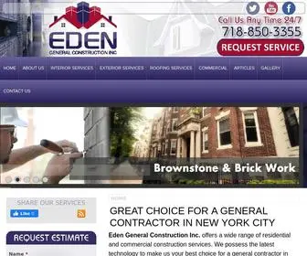 Contractorinny.com(Eden General Construction Inc) Screenshot