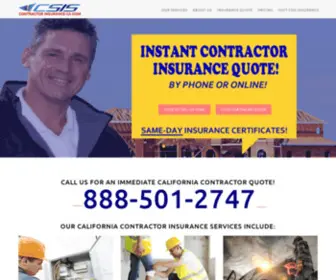 Contractorinsurance-CA.com(Contractor Insurance) Screenshot