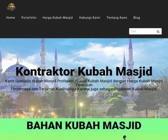 Contractorkubahmasjid.com(Kontraktor Kubah Masjid Enamel & Galvalum) Screenshot