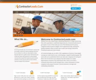 Contractorleads.com(Contractor Leads) Screenshot