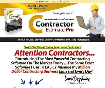 Contractorprosoftware.com(Contractor Pro Software) Screenshot