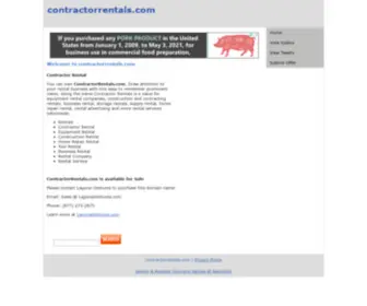 Contractorrentals.com(Rental Equipment) Screenshot